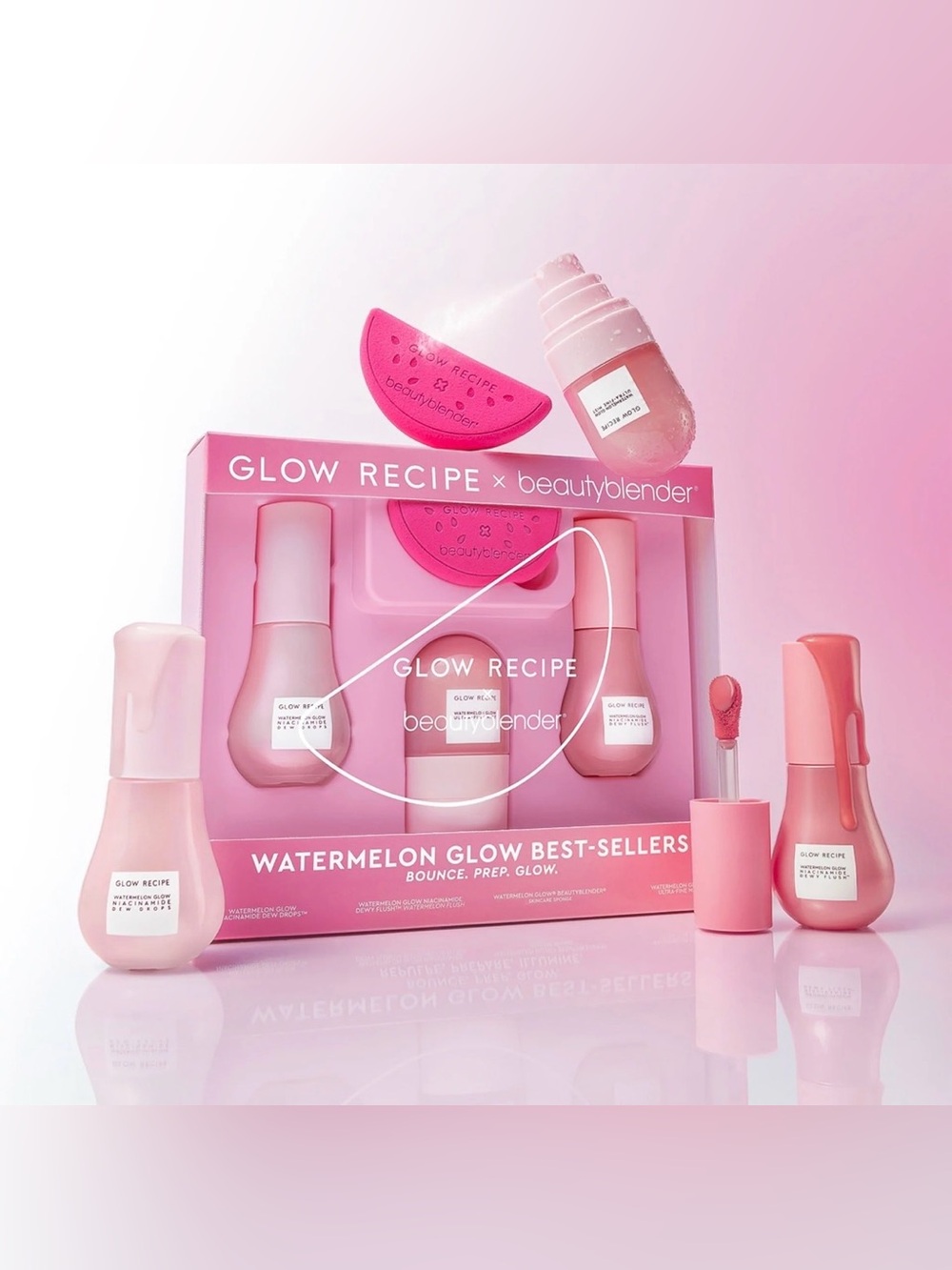 Glow Recipe x Beautyblender Watermelon Glow Best-Sellers Kit